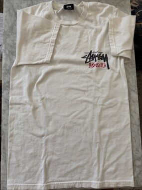 Stussy Honolulu Hawaii White short sleeve Tee tshirt Mens S